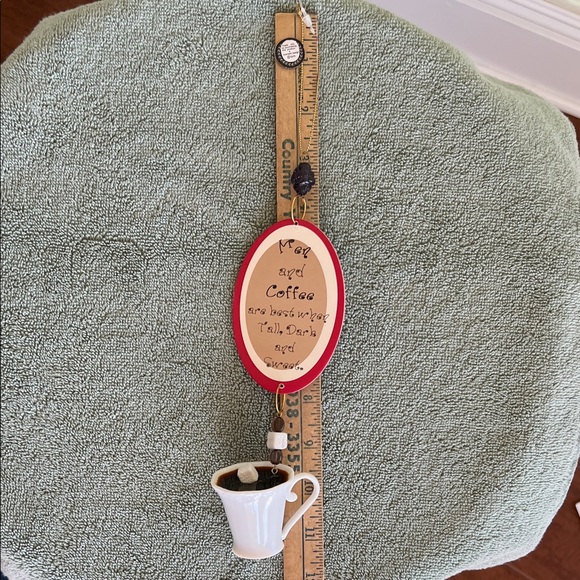 Raz Imports Other - Coffee Themed Ornament with Mug Charm